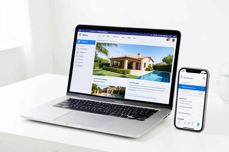 Casa-Eye geöffnet auf Laptop und Smartphone